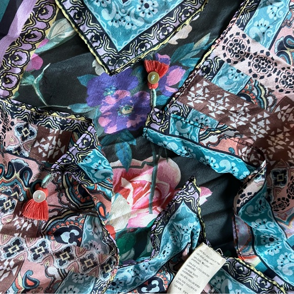 Johnny Was silk scarf - Picture 8 of 14